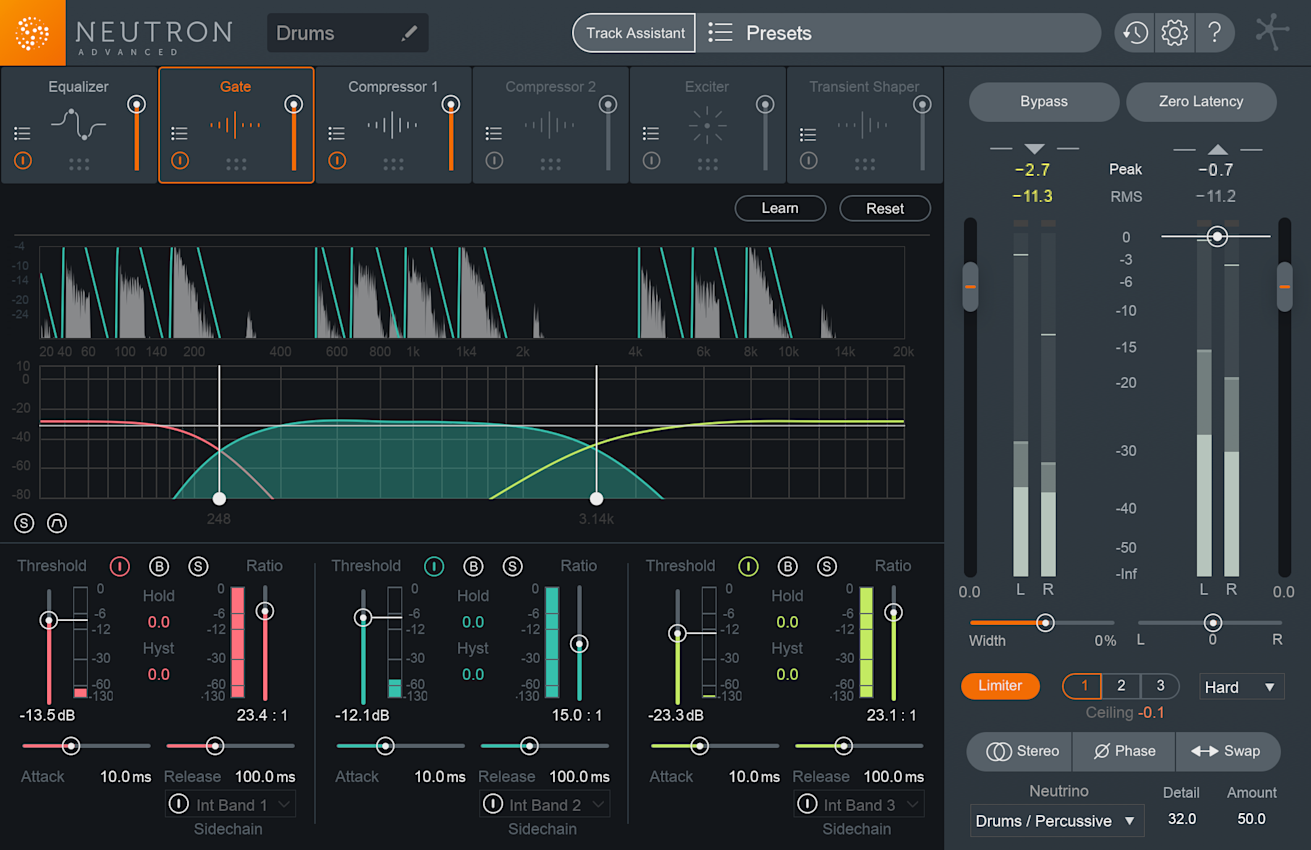 iZotope Neutron 2 Standard mixing plugin