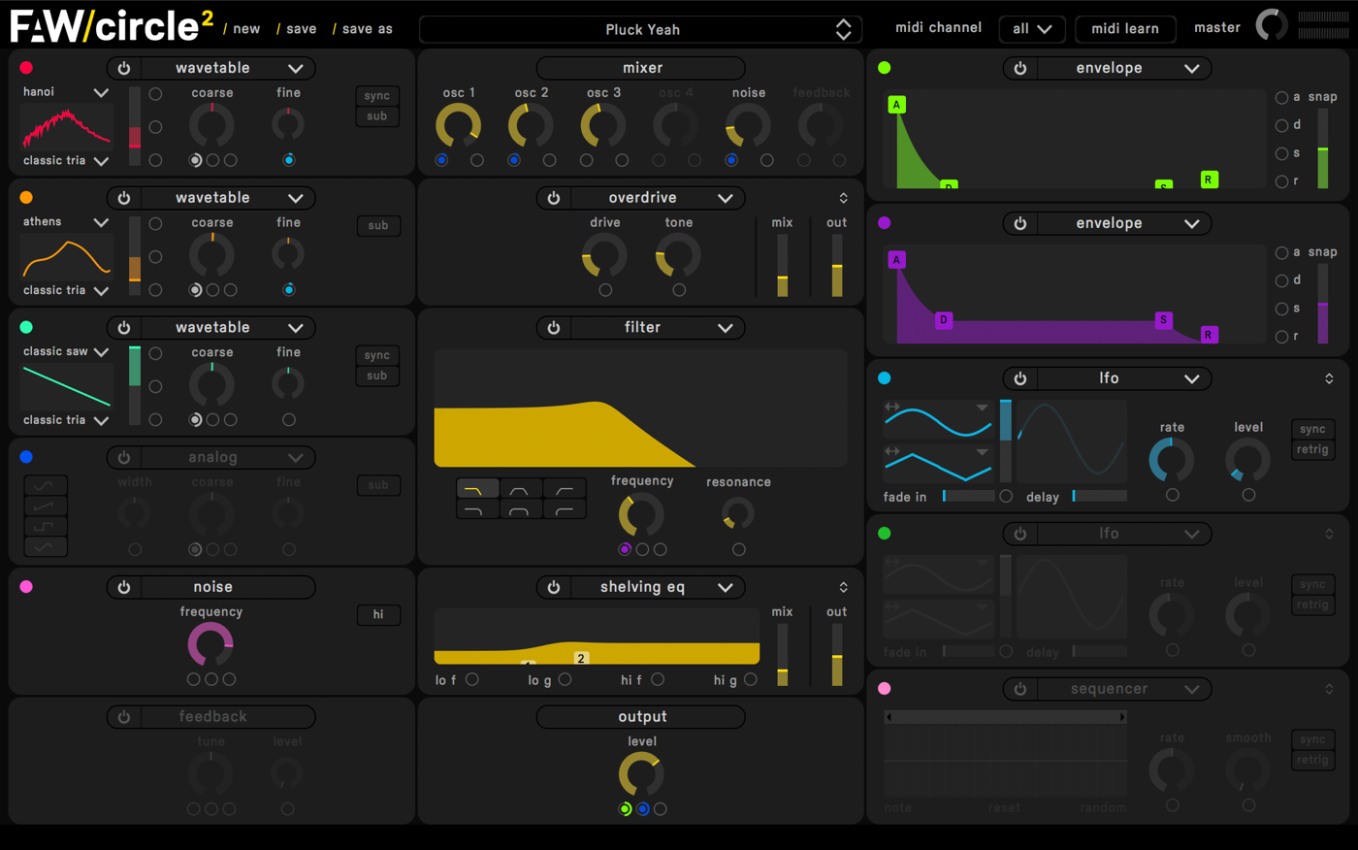 Circle VST and AU Plugin Open Window