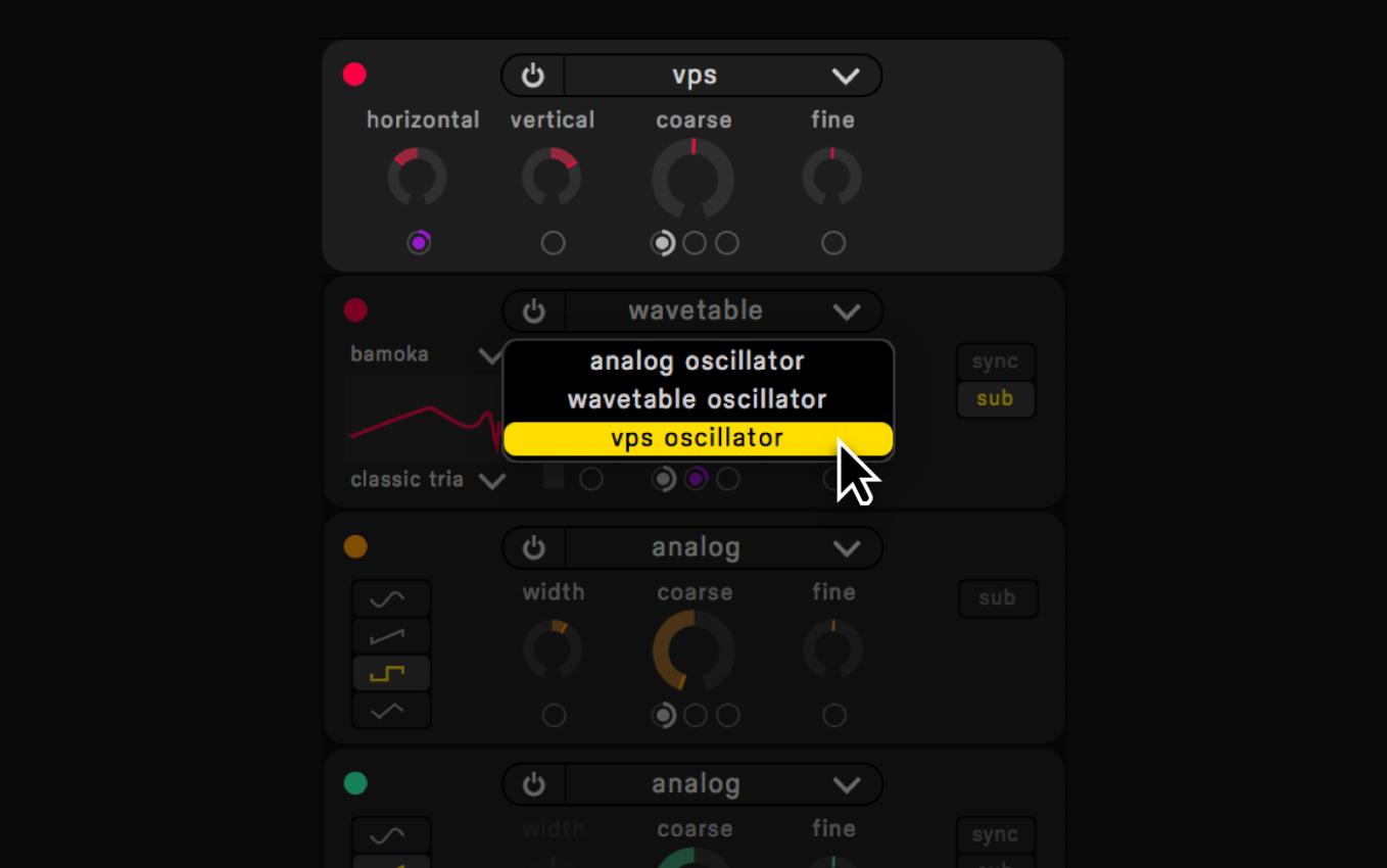 Circle VST and AU Plugin vPS Oscillator