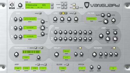 Vanguard synth top