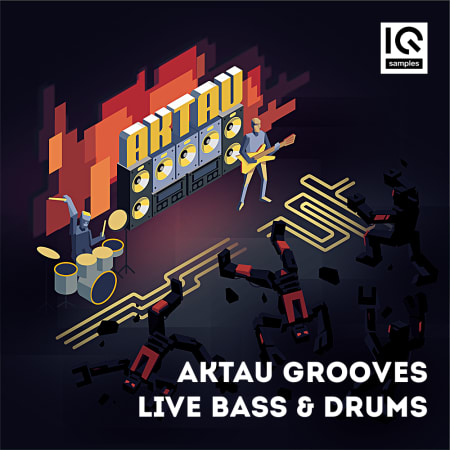 IQ Samples - AKTAU Grooves - Live Bass and Drums