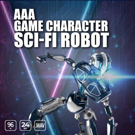 Epic Stock Media AAA Game Character Sci Fi Robot WAV-FLARE