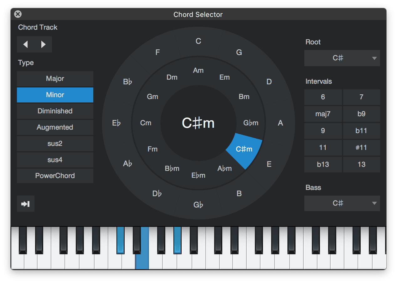 Studio One Chord Selector