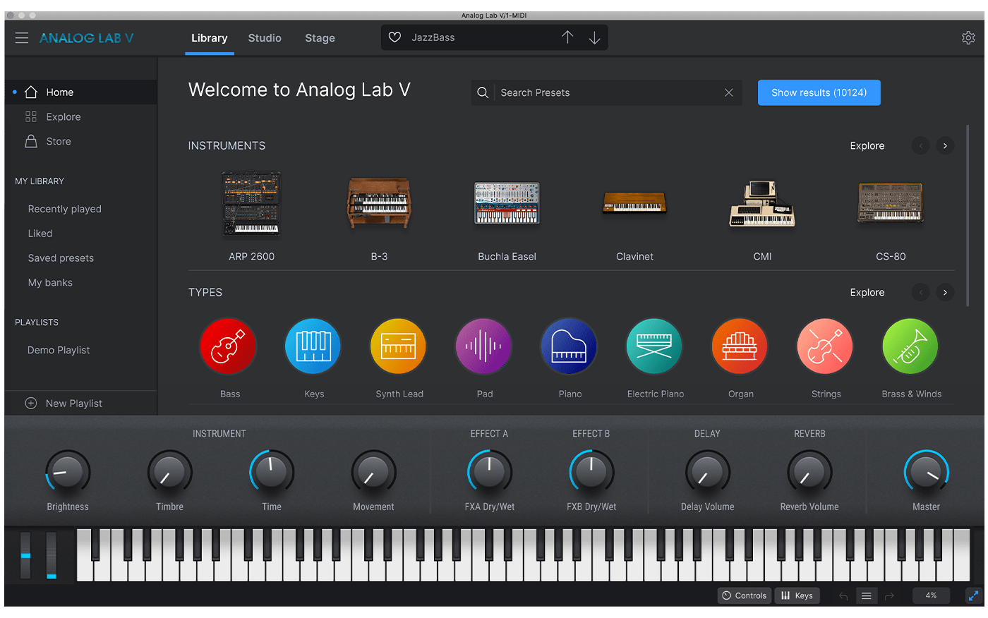 arturia v collection 4 software instrument