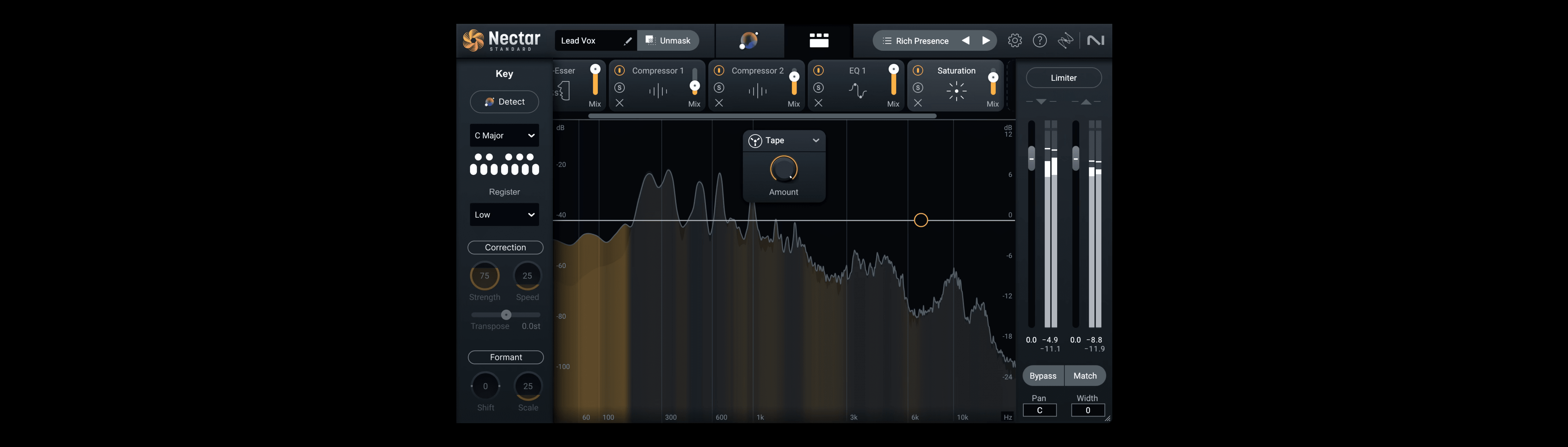 iZotope Nectar 4 saturation