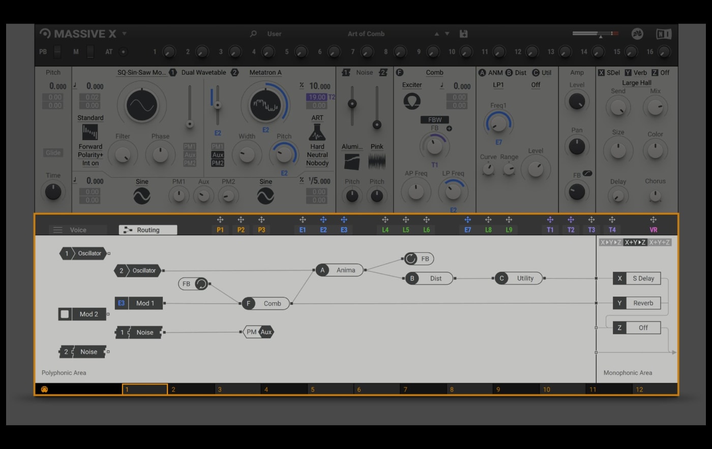 Massive X routing