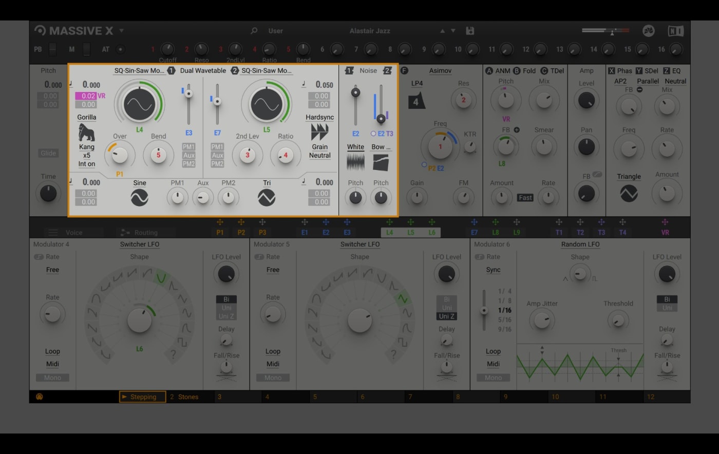 Massive X oscillators