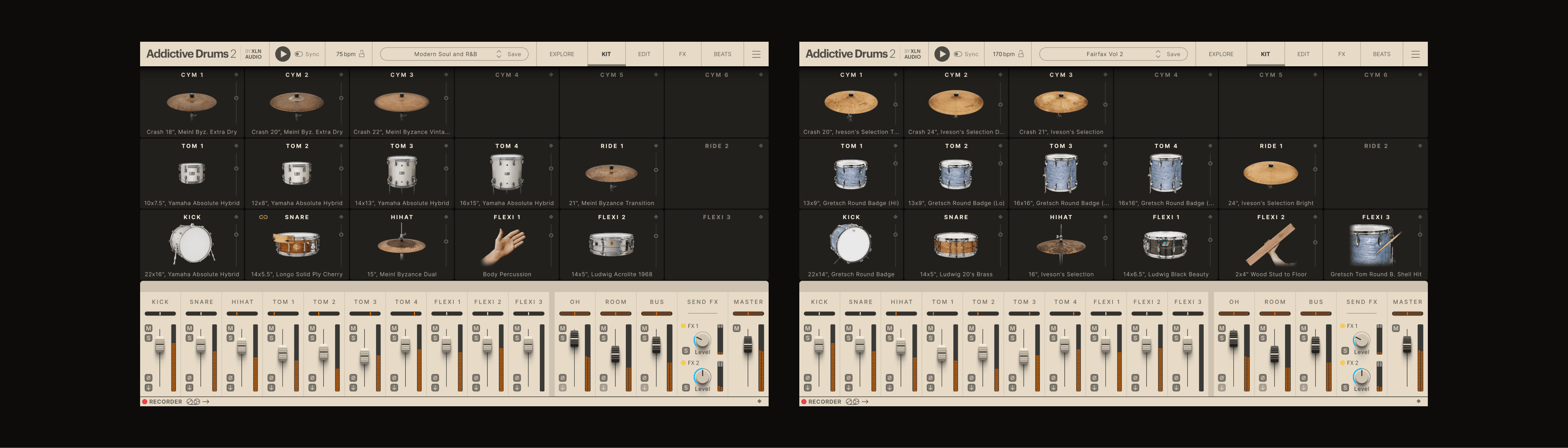 Addictive Drums 2 Edit View