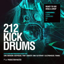 Production Master - 212 Kick Drums Vol.1