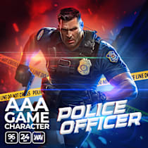 AAA Game Character Police Officer