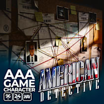 AAA Game Character American Detective