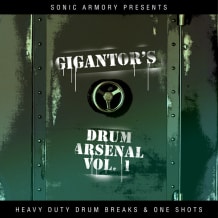 Cover art for Gigantor's DnB Drum Arsenal - Volume 1 pack