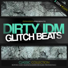 Cover art for Dirty IDM Glitch Beats pack