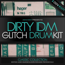 Cover art for Dirty IDM Glitch Drum Kit pack