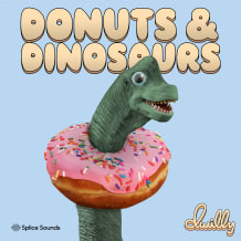 Cover art for dwilly "donuts & dinosaurs" sample pack pack