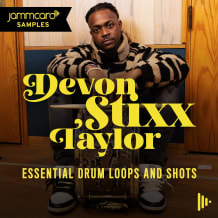 Cover art for Devon Stixx Taylor: Essential Drum Loops and Shots pack