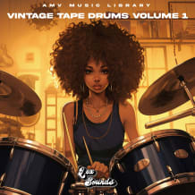 Cover art for Vintage Tape Drums Vol. 1 by AMV Music Library  pack