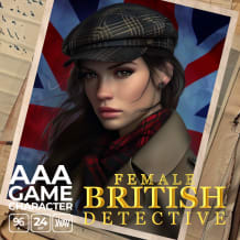 Cover art for AAA Game Character British Female Detective pack