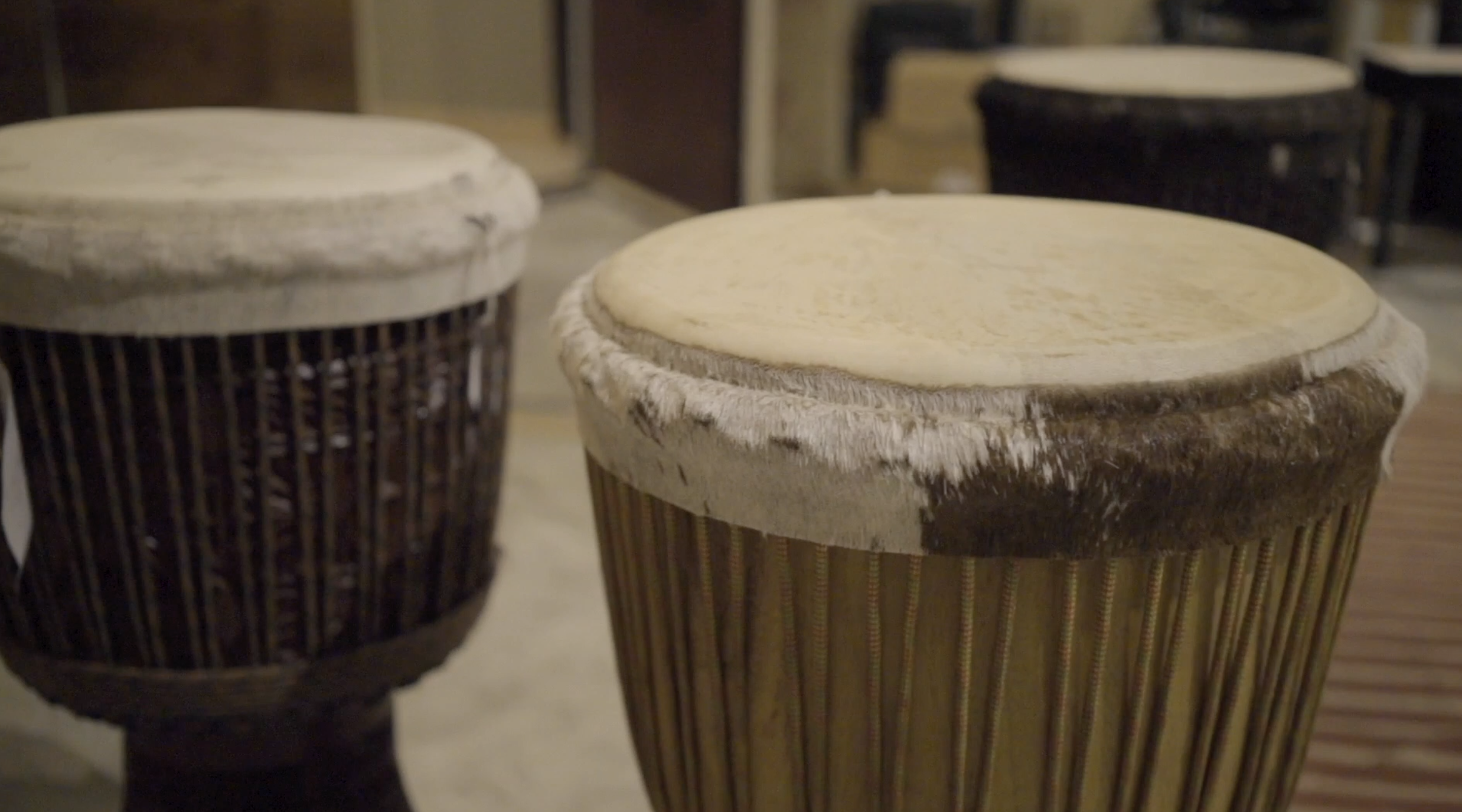 West African drums that dance