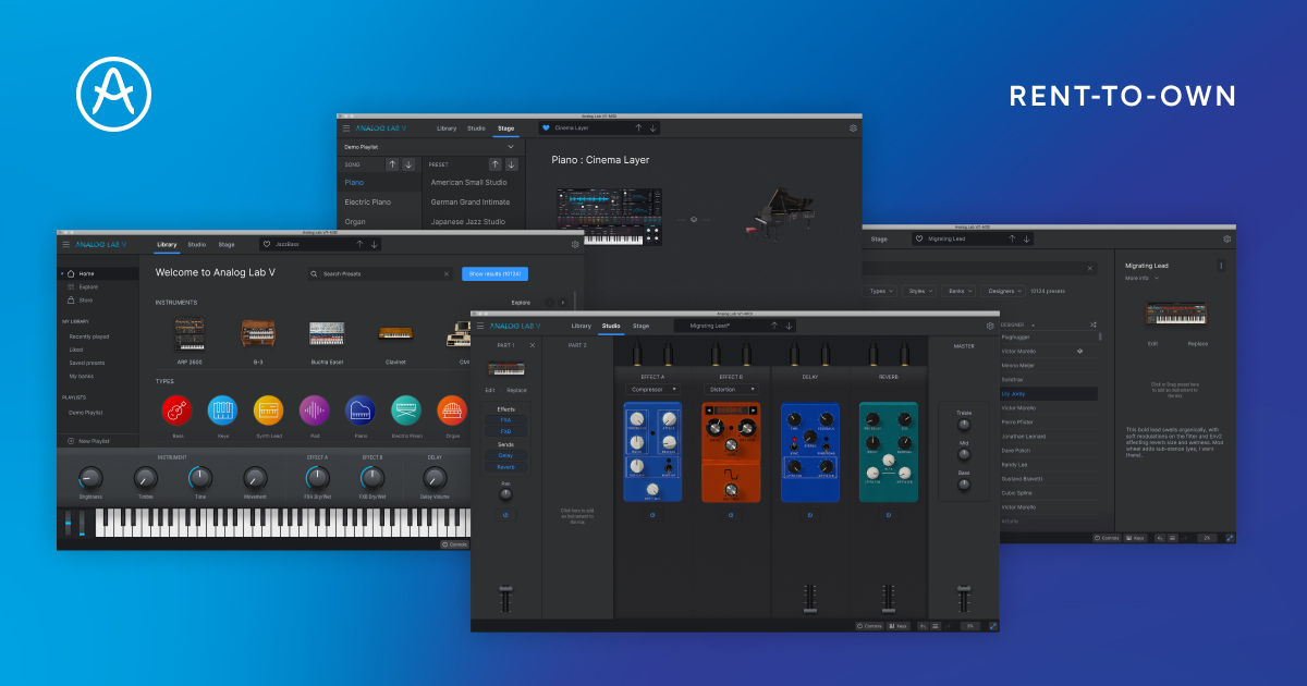 download the new version for mac Arturia Analog lab V