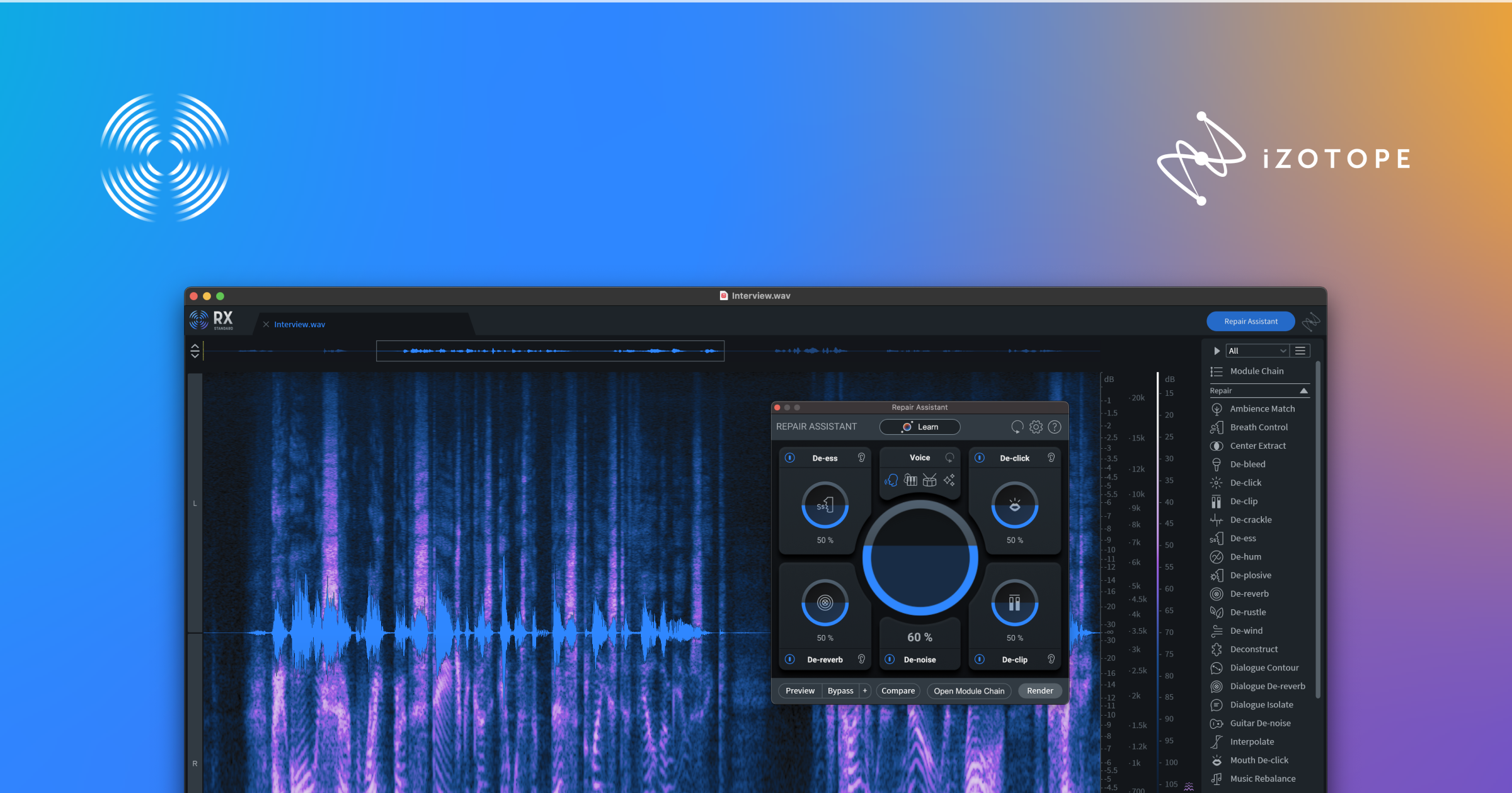 iZotope RX 10 Audio Editor Advanced 10.4.2 instal the last version for iphone