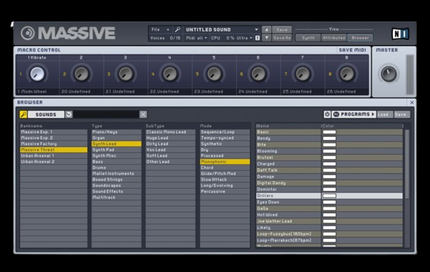 Massive Presets