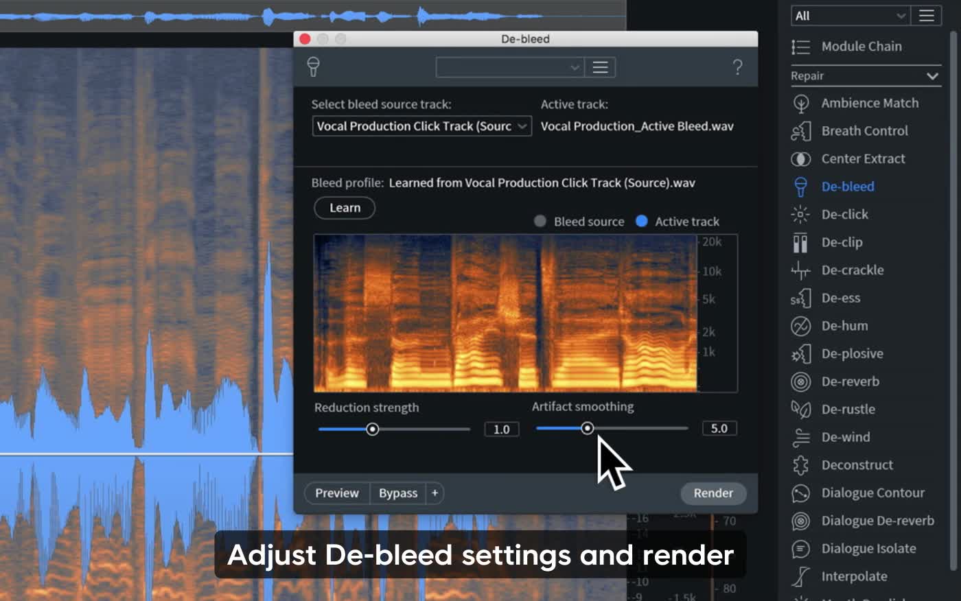 De-bleed video poster