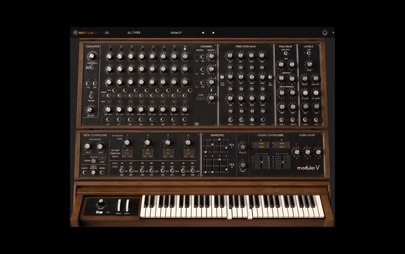 Modular V video poster