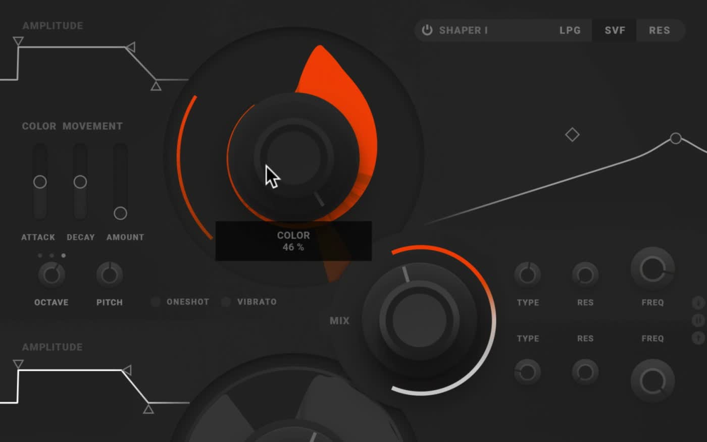 The shapeshifting synth video poster