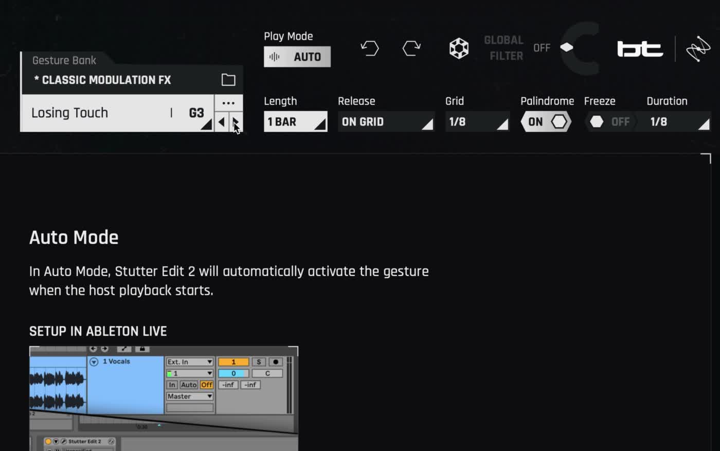 perfroming with izotope stutter edit